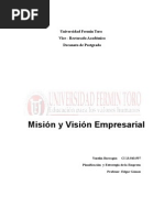 Mision Vision Empresarial