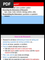 What Is Research