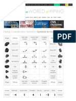 Piping Coordination Systems - Mechanical Symbols For Isometric Drawings