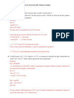 Bioquimica Lista Exercicio 1 PH Solucoes Tampao Respostas