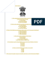 Indian Constitution GK MCQ