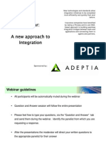 Adeptia Webinar New Approach To Information Integration