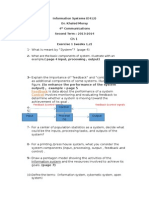 Information Systems (E412) Dr. Khaled Morsy 4 Communications Second Term: 2013-2014