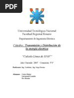 Calculo Línea de 33 KV