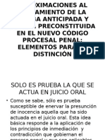 1.-Aproximaciones Al Tratamiento de La Prueba Anticipada y