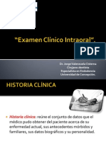 Examen Clinico Intraoral