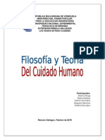 Filosofía y Teoría Del Cuidado Humano (Unefm)