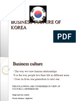 Business Culture of Korea