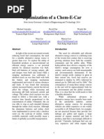 Optimization of A Chem-E-Car