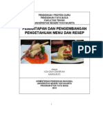 Modul Resep Dan Menu Kontinental