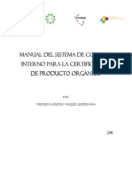 Manual SIC para Certifiación Orgánica