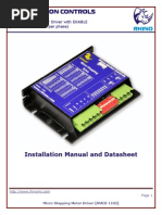 Rhino Motion Controls: RMCS-1102 v2.0 Micro-Stepping Motor Driver With ENABLE (Max. 50Vdc and 5A Per Phase)