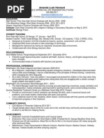 Teaching Resume