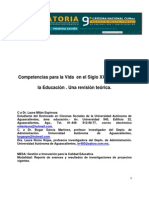 Competencias para La Vida en El Siglo XXI A Travez de La Educacion - Una Revision Teorica