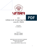 Case Report - G1P0A0 Parturian 40-41 Weeks + Severe PE + ROM