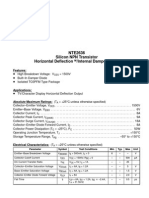 NTE2636 Silicon NPN Transistor Horizontal Deflection /internal Damper Diode