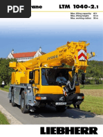 Liebherr LTM 1040-2.1 Mobile Crane - 40t - Information