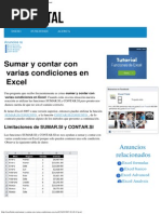 Sumar y Contar Con Varias Condiciones en Excel - Excel Total