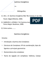 Química Inorgânica 1