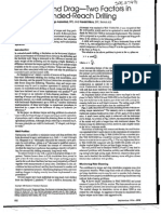 Torque and Drag-Two Factors in Extended-Reach Drilling: Thor V&o Aarresfcsd, SPE. and HCMDD Blikra. SPE