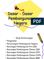 DASAR Pembangunan Negara