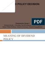 Dividend Policy Decision