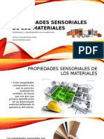 Propiedades Sensoriales de Los Materiales