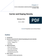 Carrier and Doping Density: Wonjae Kim