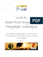 Guide For Solar Fruit Drying in Totogalpa, Nicaragua