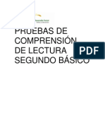 Pruebas de Comprensión de Lectura 2º Básico