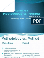 Research Methods Vs Research Methodology Workshop