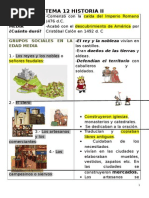 Temas Historia Media, Moderna y Contemporánea de 4º Primaria