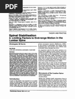 1995 Spinal Stabilisation, 2. Limiting Factors To End-Range Motion in The Lumbar Spine