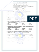 1 Notacao Cientifica e Algarismos Significativos