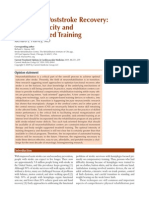 2009 Improving Poststroke Recovery, Neuroplasticity and Task-Oriented Training