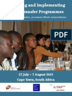 Designing and Implementing Social Transfer Programmes: Cape Town, South Africa