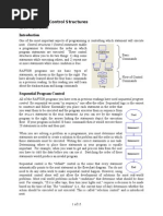 Programming Control Structures