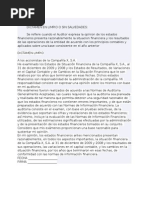 Dictamen en Limpio o Sin Salvedades