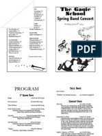 Gagie Spring14bandconcertprogram