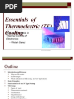 Thermoelectric Cooling