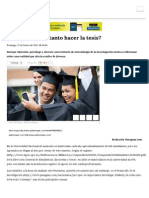 ¿Por Qué Cuesta Tanto Hacer La Tesis - Paraguay