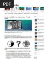 Install OS X Mavericks On Your PC