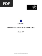 BP - GS136-1 - Materials For Sour Service PDF