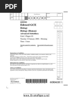 Bio January 2006 Edexcel AS Unit3