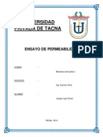 Ensayo de Permeabilidad