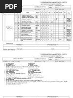 Environmental Management System, Aspect Impact Register