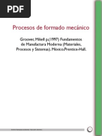 Proceso de Formado Mecanico