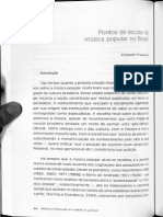 Pontos de Escuta Da Música Popular No Brasil - Elizabeth Travassos