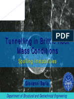 Tunnelling in Brittle Rock Mass Conditions