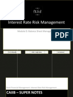 CAIIB Super Notes Bank Financial Management Module D Balance Sheet Management Interest Rate Risk Management